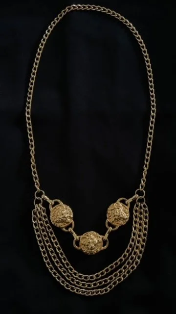 Lions Head Trifecta Necklace — Blue Blood Metal 