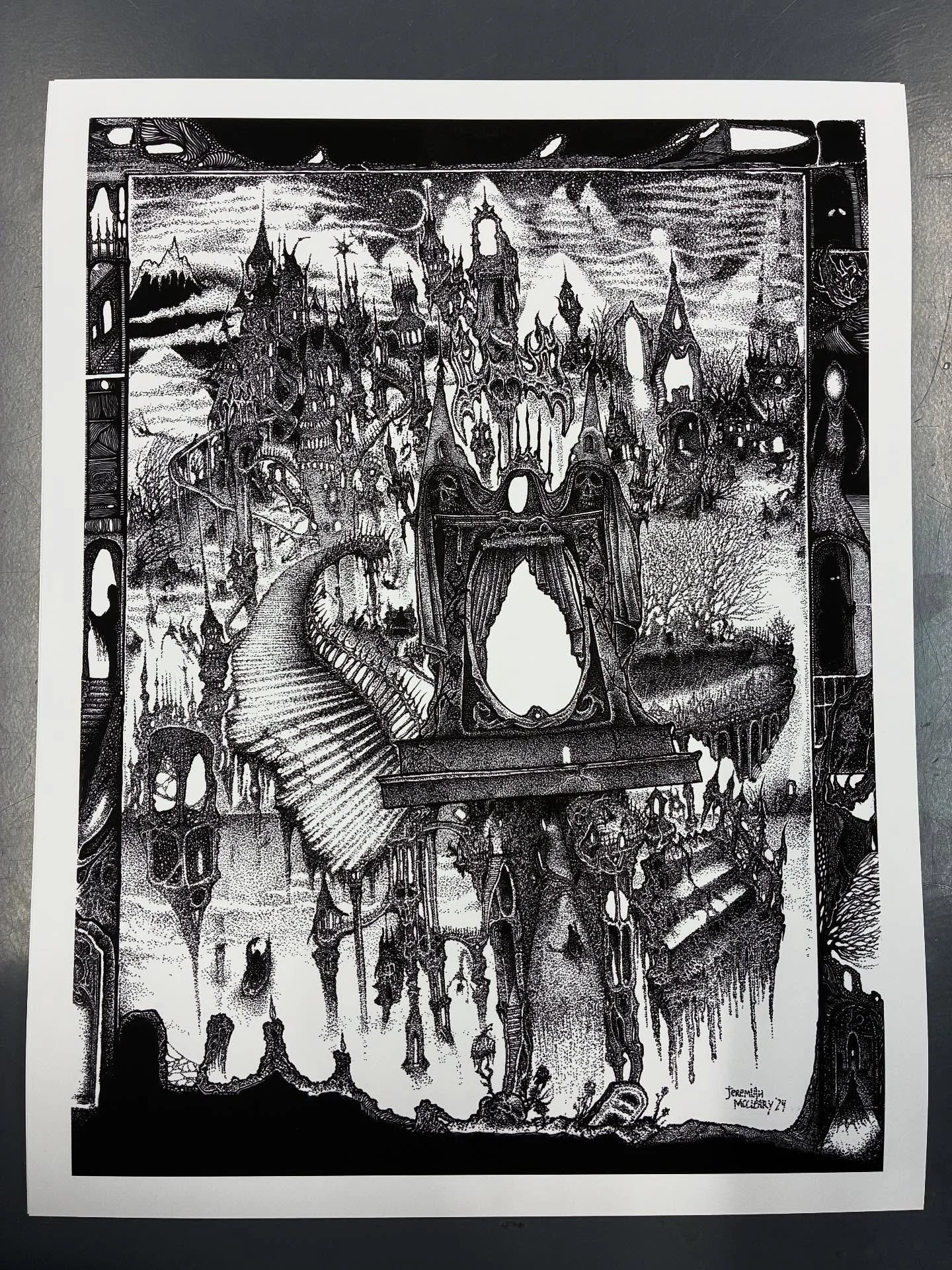 It&rsquo;s officially spooky season in the studio!

Printing up these pieces for Jeremiah Mccleary 🎃 

Need First Friday plans? Don&rsquo;t forget we&rsquo;ve got our first ever Staff Night here at the studio, showing off pieces from all of us here 