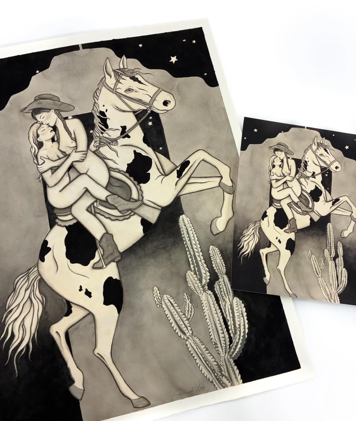 The world needs art now, more than ever. Especially queer cowgirl art. 

We thought we&rsquo;d share this amazing piece by local artist @tat.savvy we&rsquo;re capturing and proofing right now. You can find Savannah @tattoothankyou along with some oth