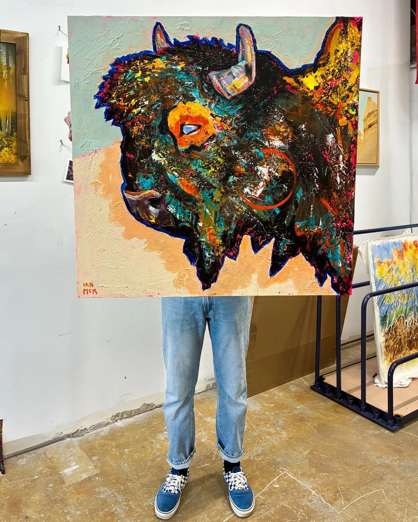 Worked on this rad piece by @ianmckart this week. We did a color accurate Print Capture, and have some prints rolling out too!

Thanks for trusting us to bring your artwork to print!

#fineartcapture #gicleeprints #denverartist