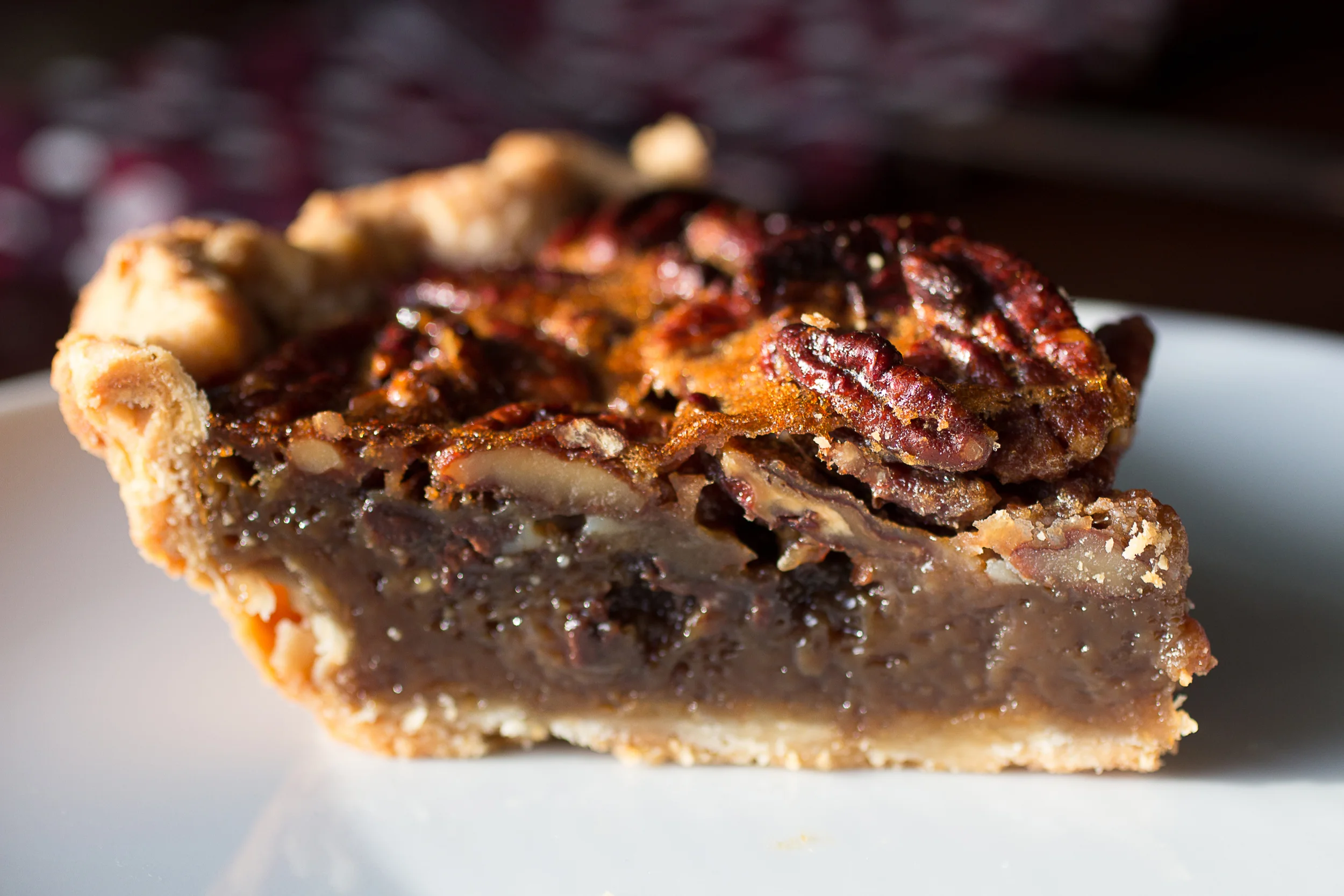 pecan pie with mini chocolate chips