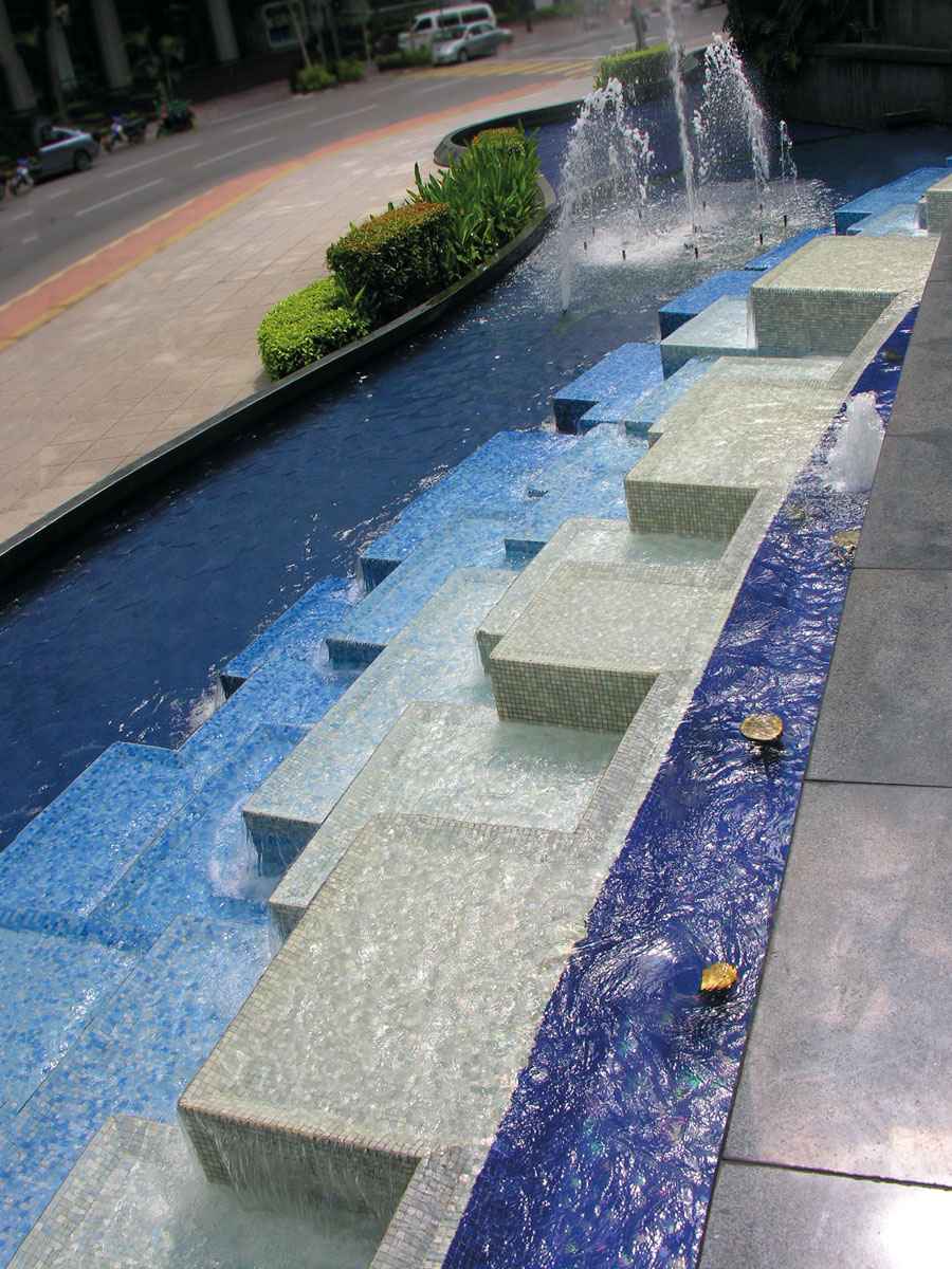 Trend glass mosaics for pools