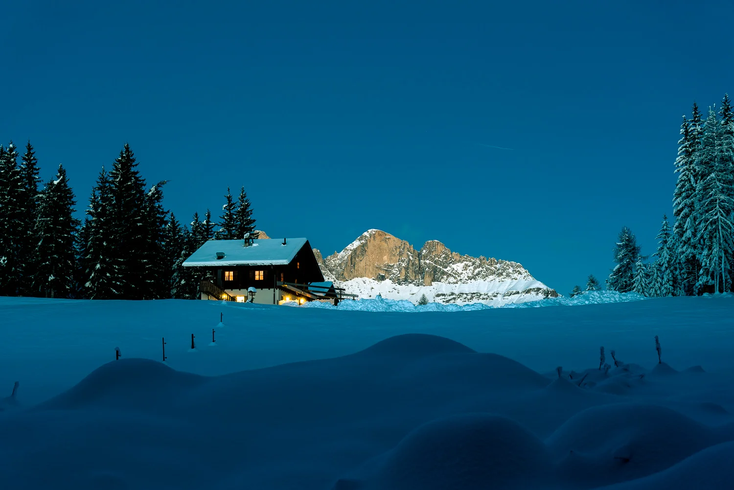 Almgasthaus Häusler Sam im Eggental. Gebiet Rosengarten, Latemar.