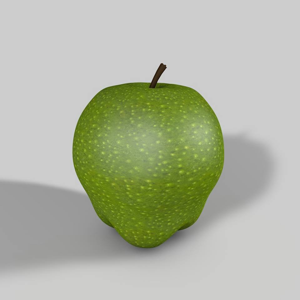 Apple made in Cinema 4D for Fruit-Slinger App