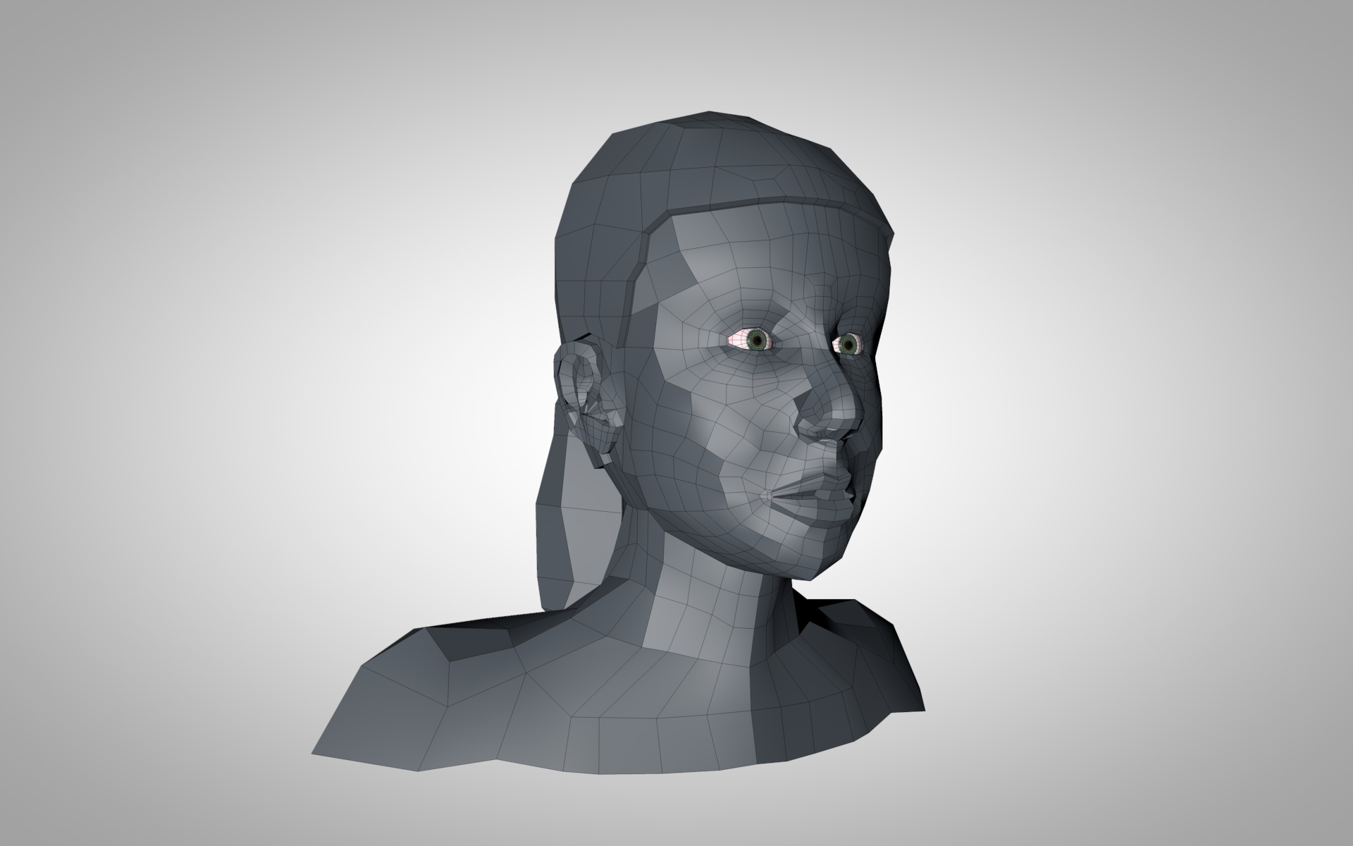 Character Bust made in Cinema 4D