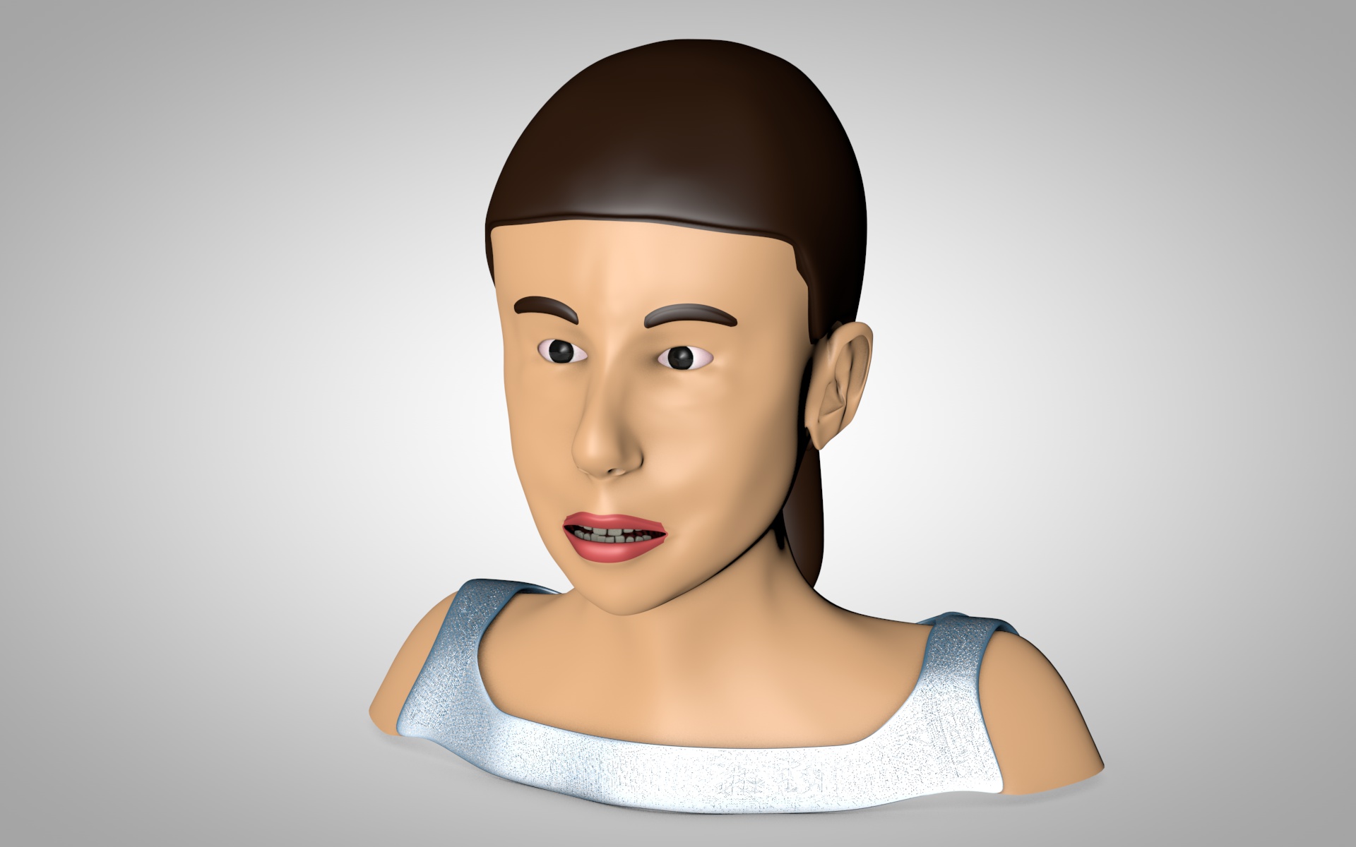 Character Bust made in Cinema 4D