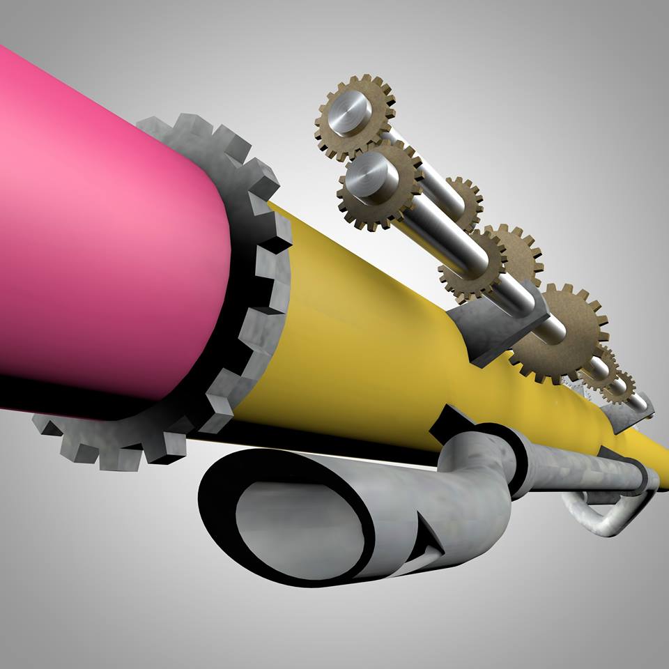 Mechanical Pencil made in Cinema 4D for East Coast Reboot Competition