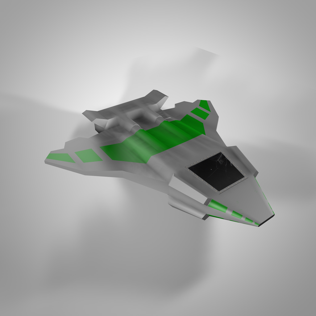 Space ship made in Cinema 4D