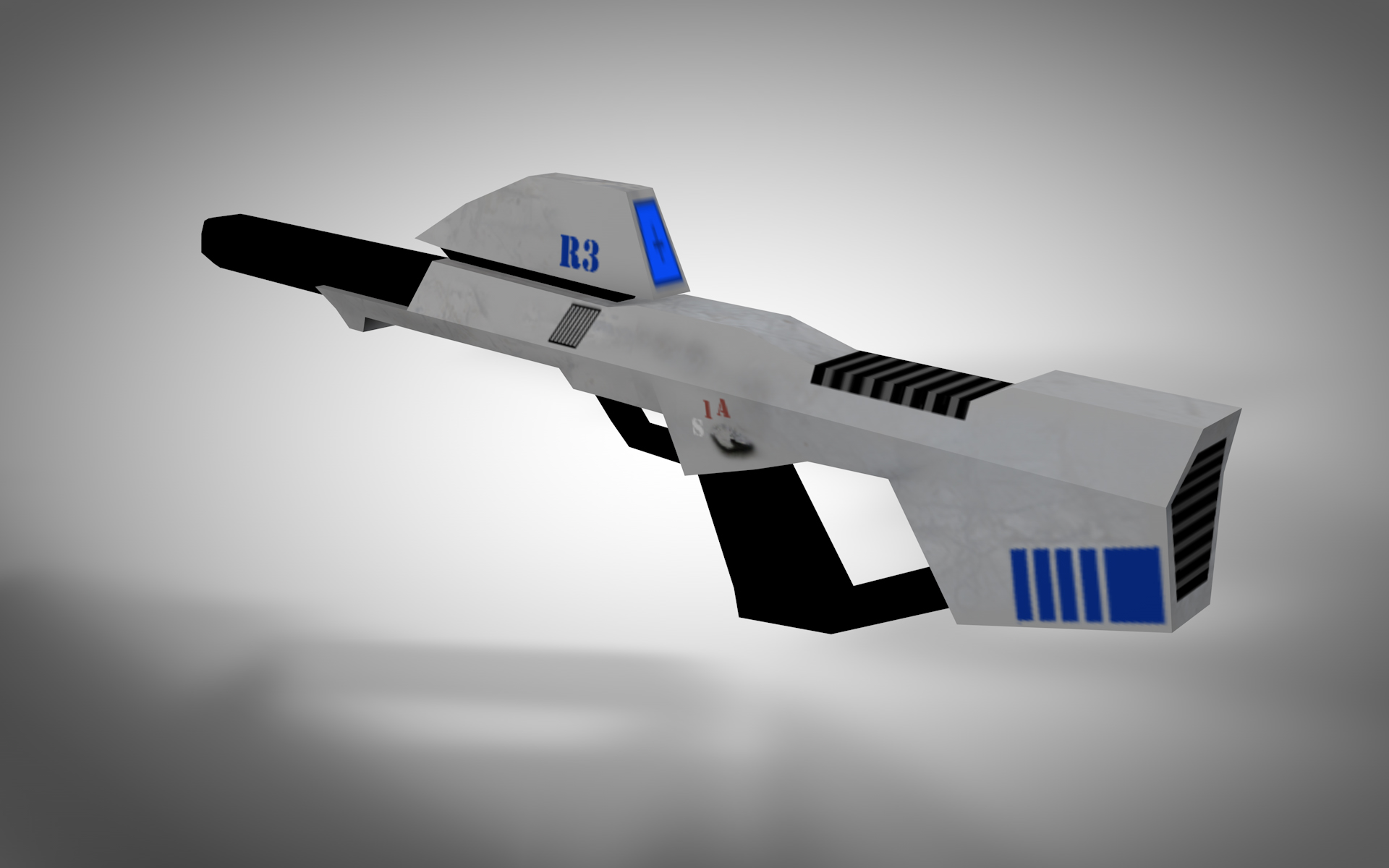 Space gun made in Cinema 4D