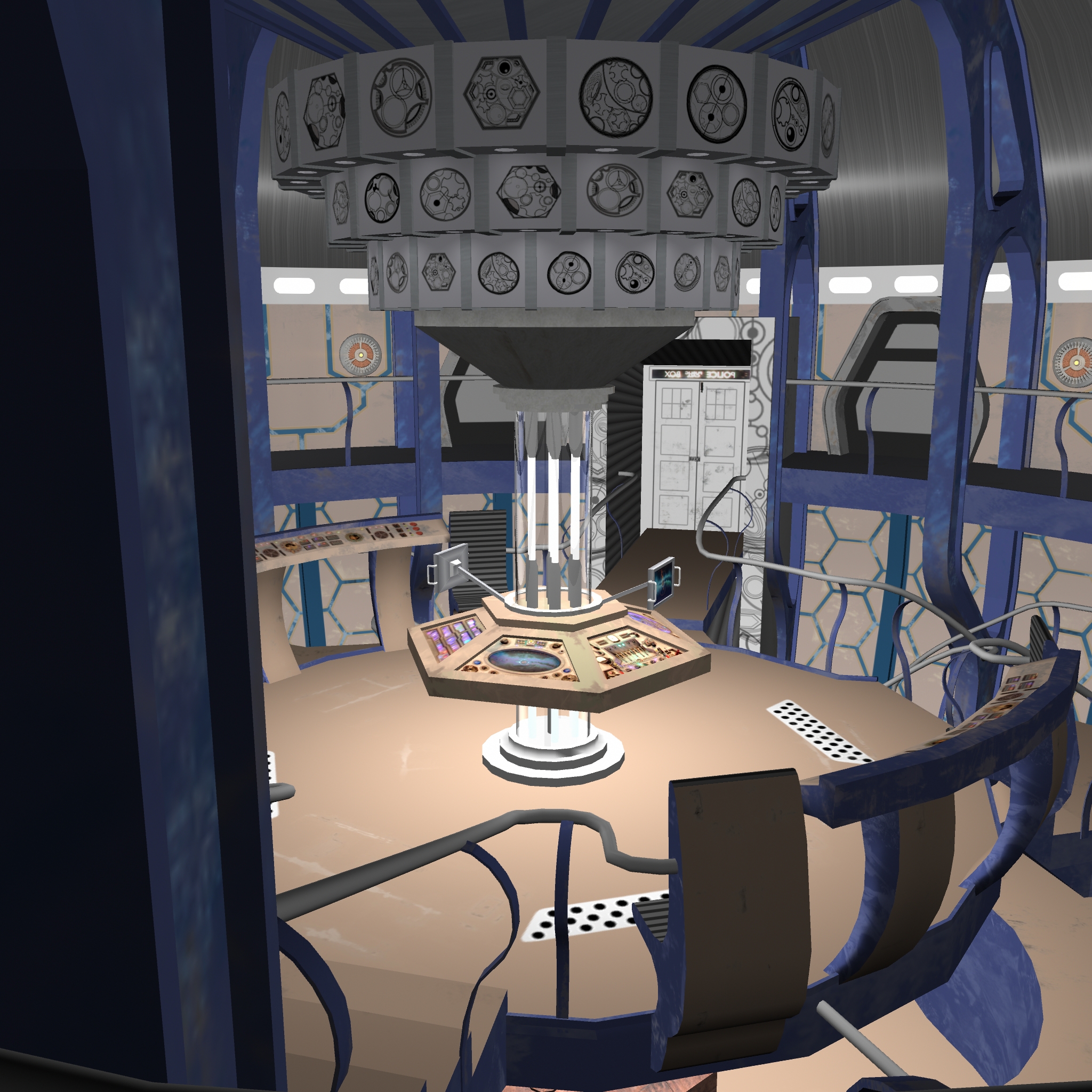 Tardis interior made in Maya