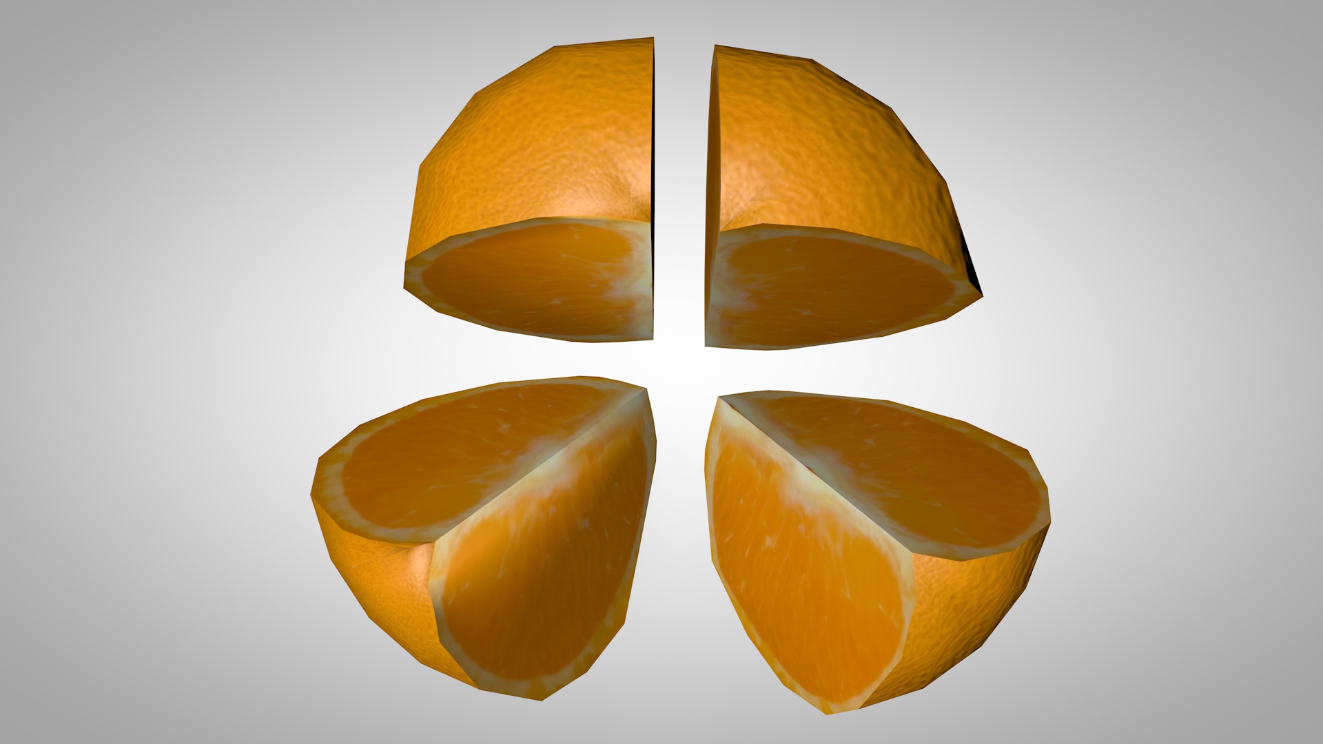 Orange made in Cinema 4D for Fruit-Slinger App