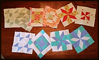 Here are the blocks 1, 2 and 3 . I made a second block swapping out the values whenever I wanted to see how it would change. I am really looking forward to seeing next weeks free block patterns now. Thank you for reading this today. There is a comment area below if you would like to comment or have a question about the MODA SAMPLER SHUFFLE
