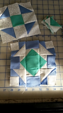 then when I got over to the sewing machine all sorts of wonky crookedness ensued! time for a do-over on this block methinks