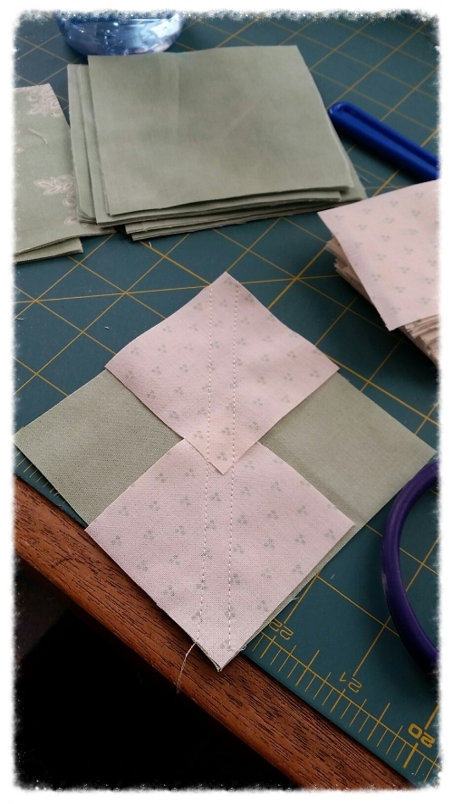 2 lines of stitching: