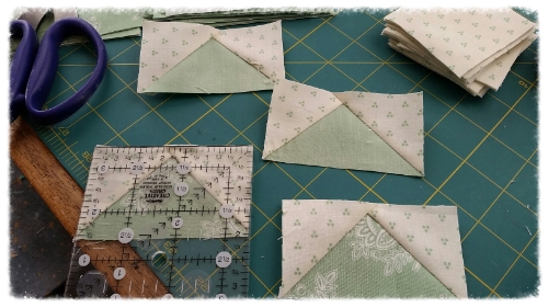 Square them up with ruler: