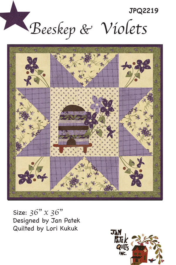 Bis Sal Xxx Video - Bee Skep and Violets Pattern JPQ 2219 â€” Rocking Chair Quilts