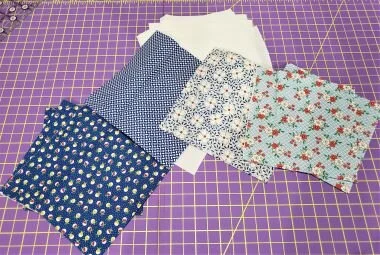 It’s quick and easy to cut the large shapes used in an 18” block