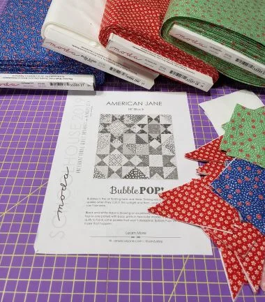 Fabrics I used in this block are a Bella Solid , 9900 200, and prints from 1930’s Favorites