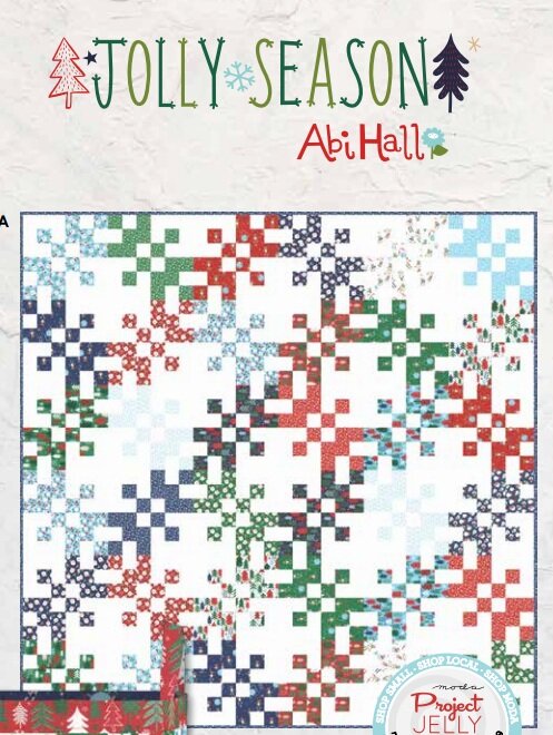 RARE #35343-11 Tossed White Frosty the Snowman on White Jolly Season by Abi Hall for Moda Hats Scarves By The Continuous HALF YARD