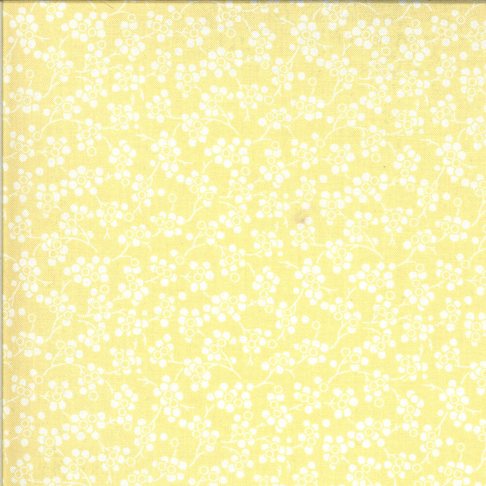 Figs and Shirtings Cottons in Churned Butter Yellow sku 20395-26 cotton quilting fabric yardage by Fig Tree and Co for Moda Fabrics
