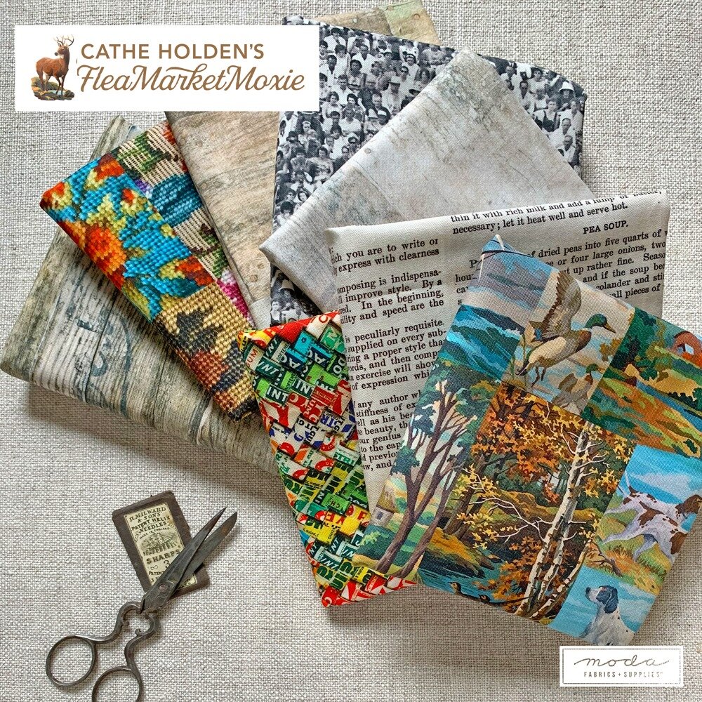 Flea Market Moxie Collection Novelty Wine Crates Tan Yardage by Cathe Holden for Moda Fabrics #7365-13D ~ 100/% Cotton