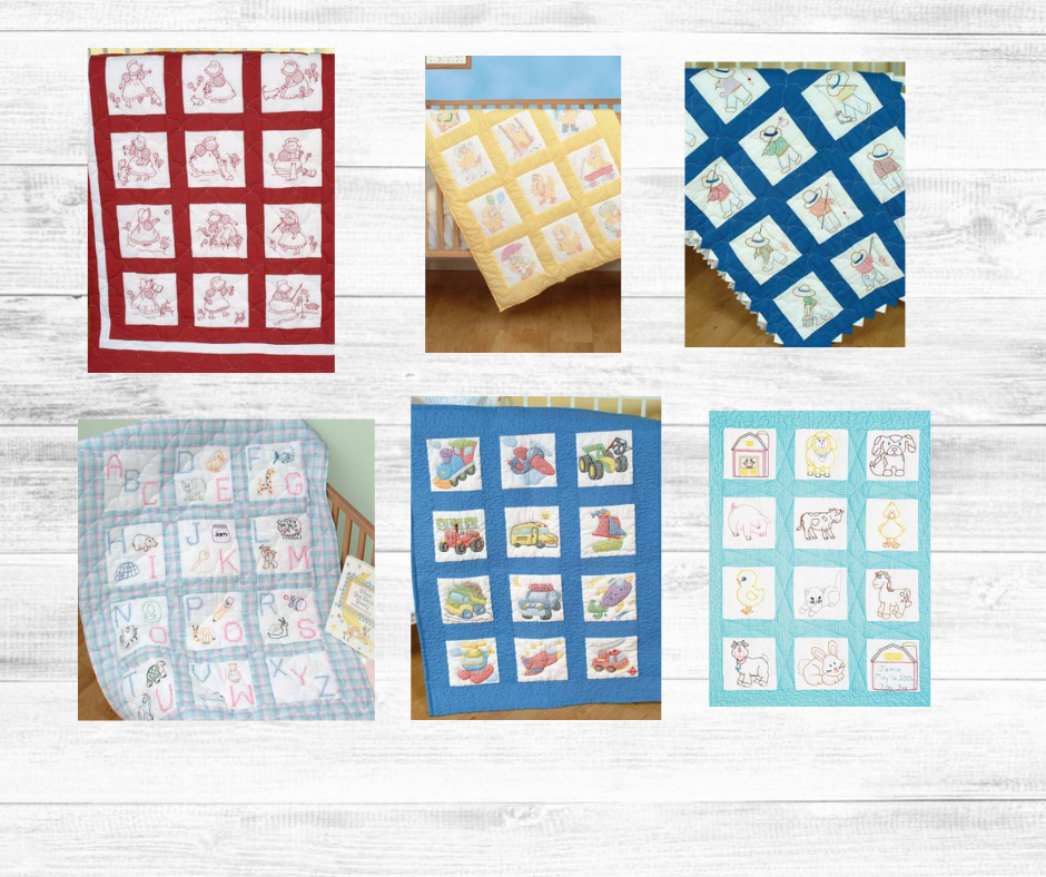 Baby Quilt Blocks to Embroider