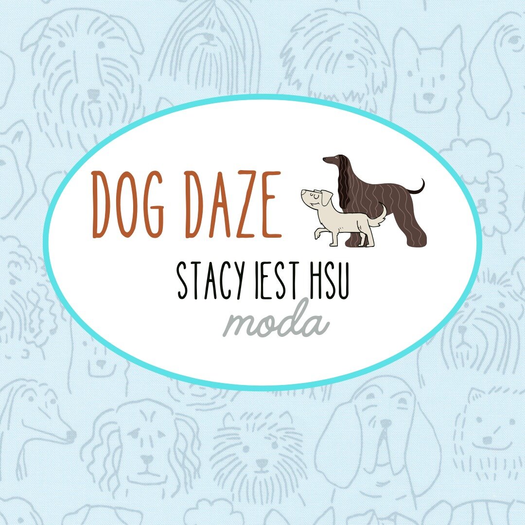 On the shelves of RCQ : Dog Daze fabric collection by @stacyiesthsu for @modafabrics 
Playful dog toy prints, whimsical illustrations and sweet novelty prints make this collection come to life. Its classic color combinations are sure to please any do