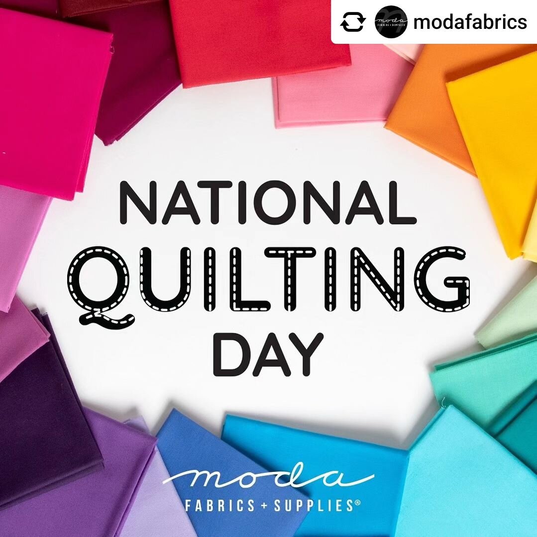 Posted @withregram &bull;  Moda Fabrics 

Get ready to stitch up some fun for National Quilting Day this Saturday! Need a new project?  Checkout the @modafabrics website for some inspiration. Find a link in their bio. 

Check out our free RCQ pattern