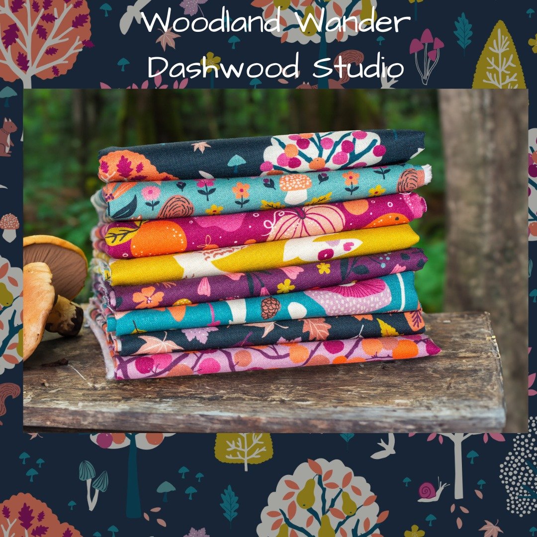 Coming soon to RCQ:
WOODLAND WANDER by Nina Raby-Jones @ninarabyjonesdesign for @DashwoodStudio UK.❤️🧡🤎
Escape into an Autumnal Woodland with Nina's charming prints featuring swooping birds, dancing squirrels and pretty wild blooms in a rich, earth