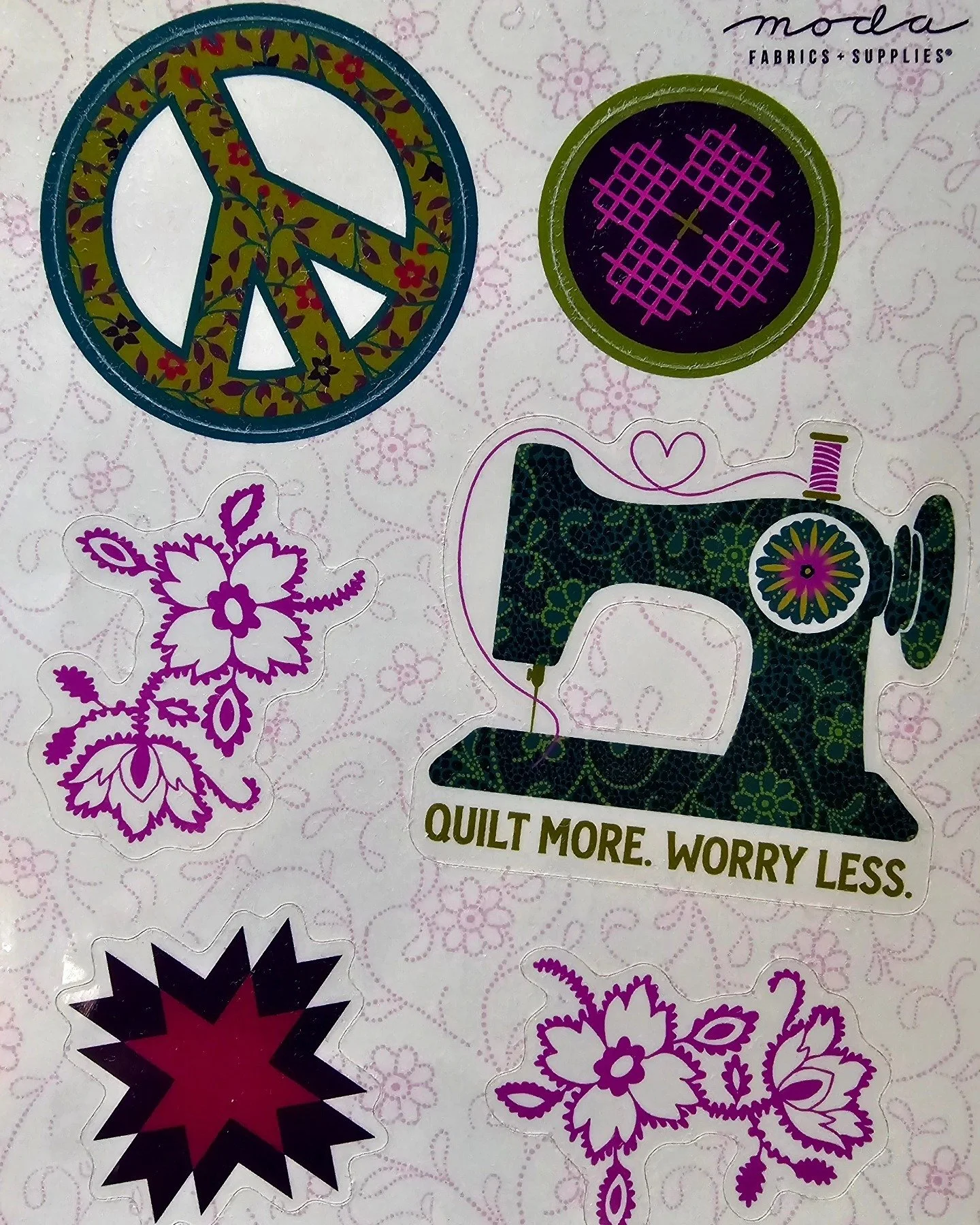 Mission Statement: Quilt more, worry less. Thanks @modafabrics we will! 🩷💚🩵💛🧡 #livingonthequiltededgeoflife #modafabricsandsupplies #makersgonnamake #enjoythesew #rockingchairquilts