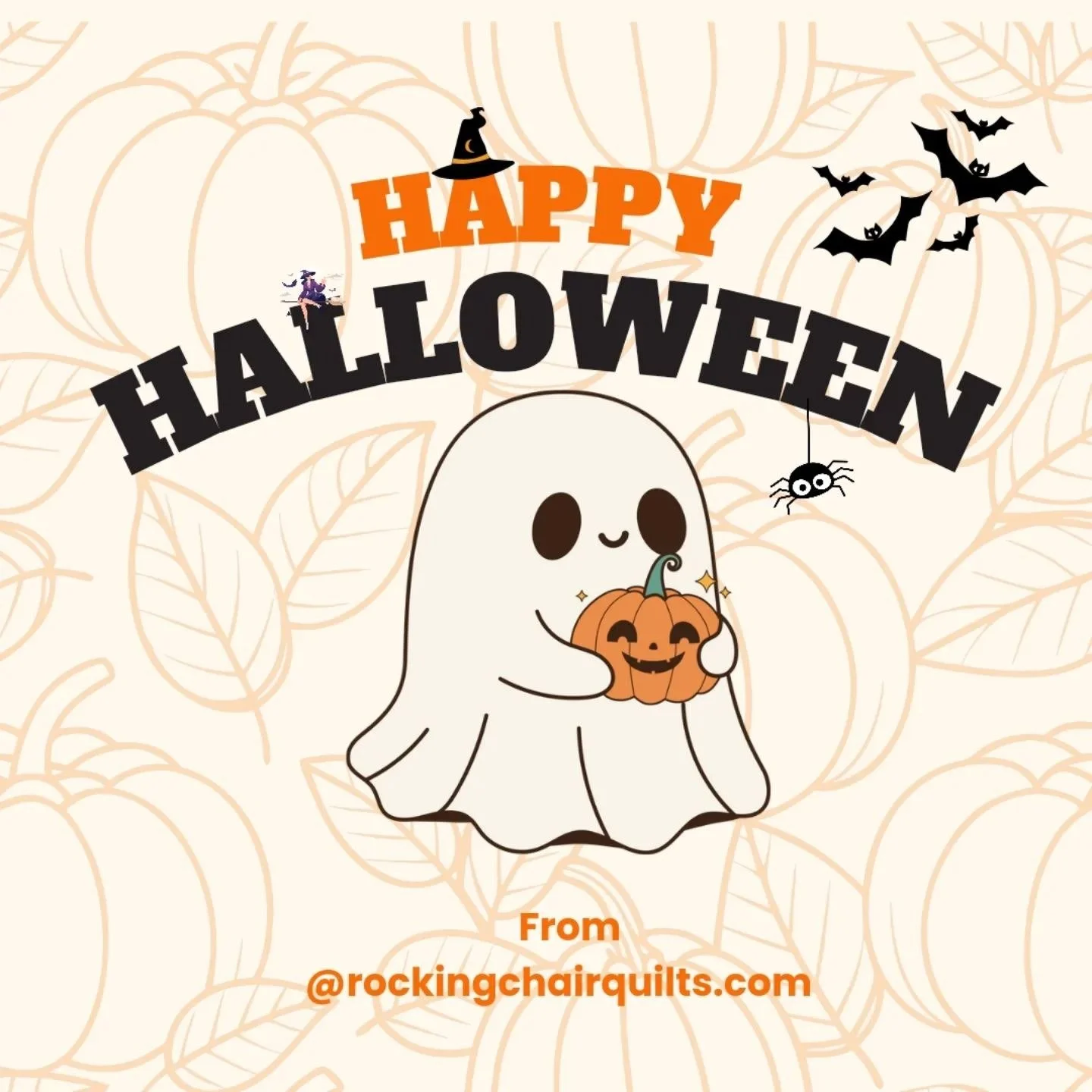 Everyone at RCQ wishing all of you a Happy Halloween day. #happyhalloween #halloweensewing #enjoythesew #rockingchairquilts