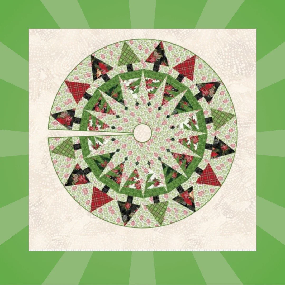 FREE PATTERN! 🎄⭐🎄⭐🎄
Pines and Twine Tree Skirt Pattern &bull; Free Digital Download
A free pattern for you from Windham Fabrics  Get this pattern on our website at the link in our bio @rockingchairquilts  Free Patterns. A lovely project for your h