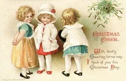 #christmascheer #happyholidays #vintagepostcard #enjoythesew #rockingchairquilts