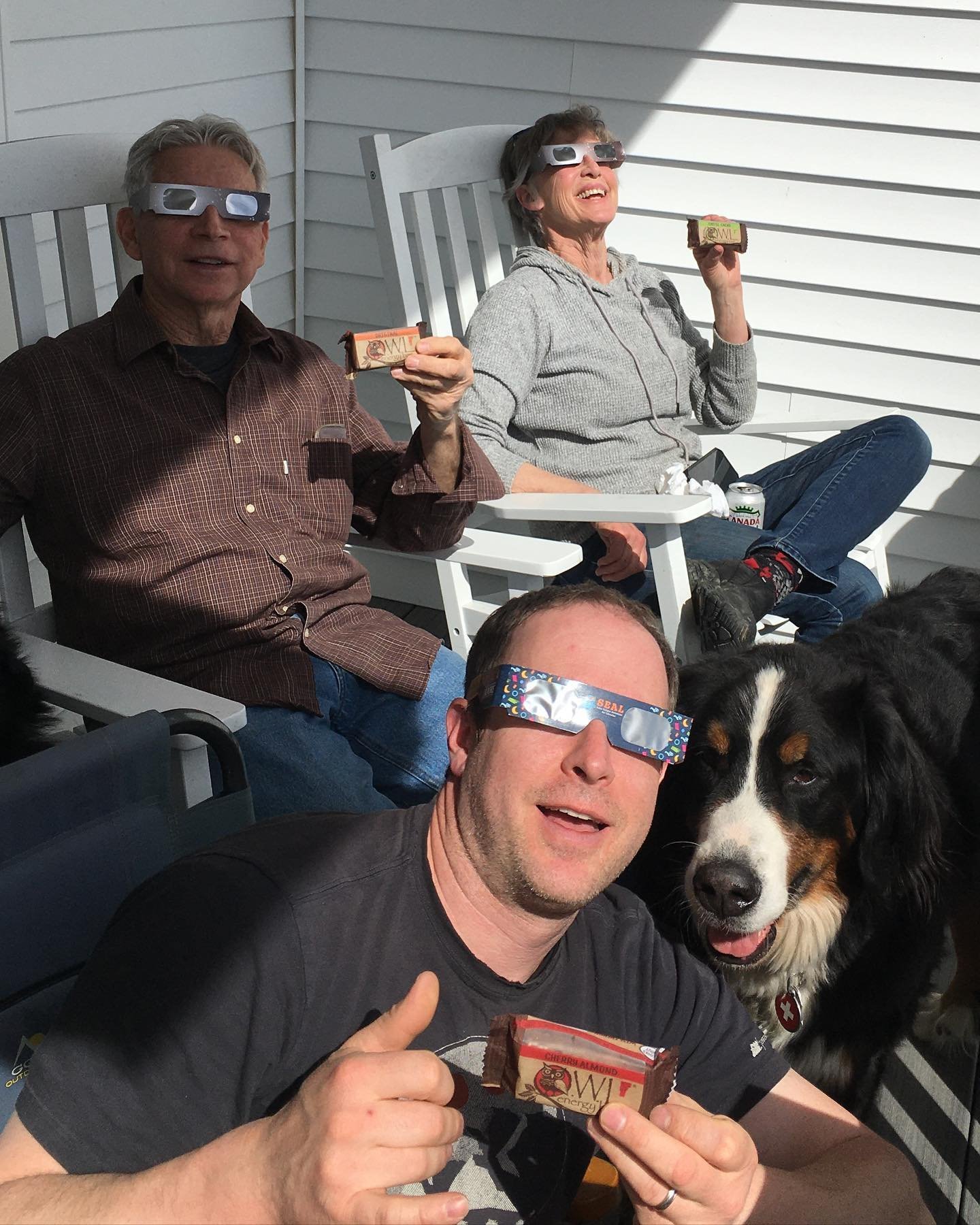 Incredible viewing of the eclipse from Shelburne, Vermont.  Snacks were had #eclipse #sky #sun #moon #totality #vermont #vermontbyvermonters #solareclipse #totaleclipseofthesun