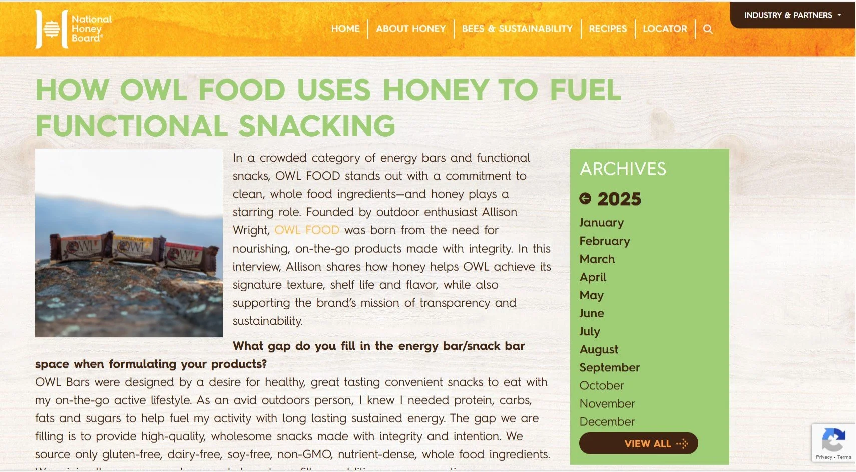 How do you decide what flavor combinations make it onto the final lineup? Why did you choose honey?

Want to know the answer to these and other questions? Read our interview with @nationalhoneyboard where we discuss the benefits of our intentional de