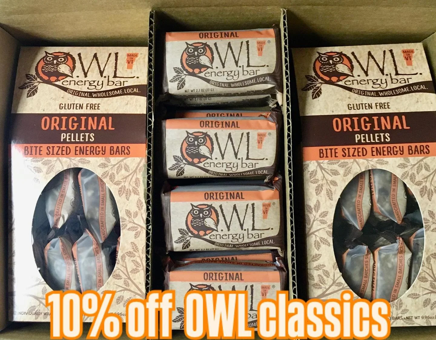 Online only. Enjoy 10% off original, cherry almond, and maple pecan flavors of bars and pellets. No coupon required. Offer ends November 30th.  Enjoy🦉