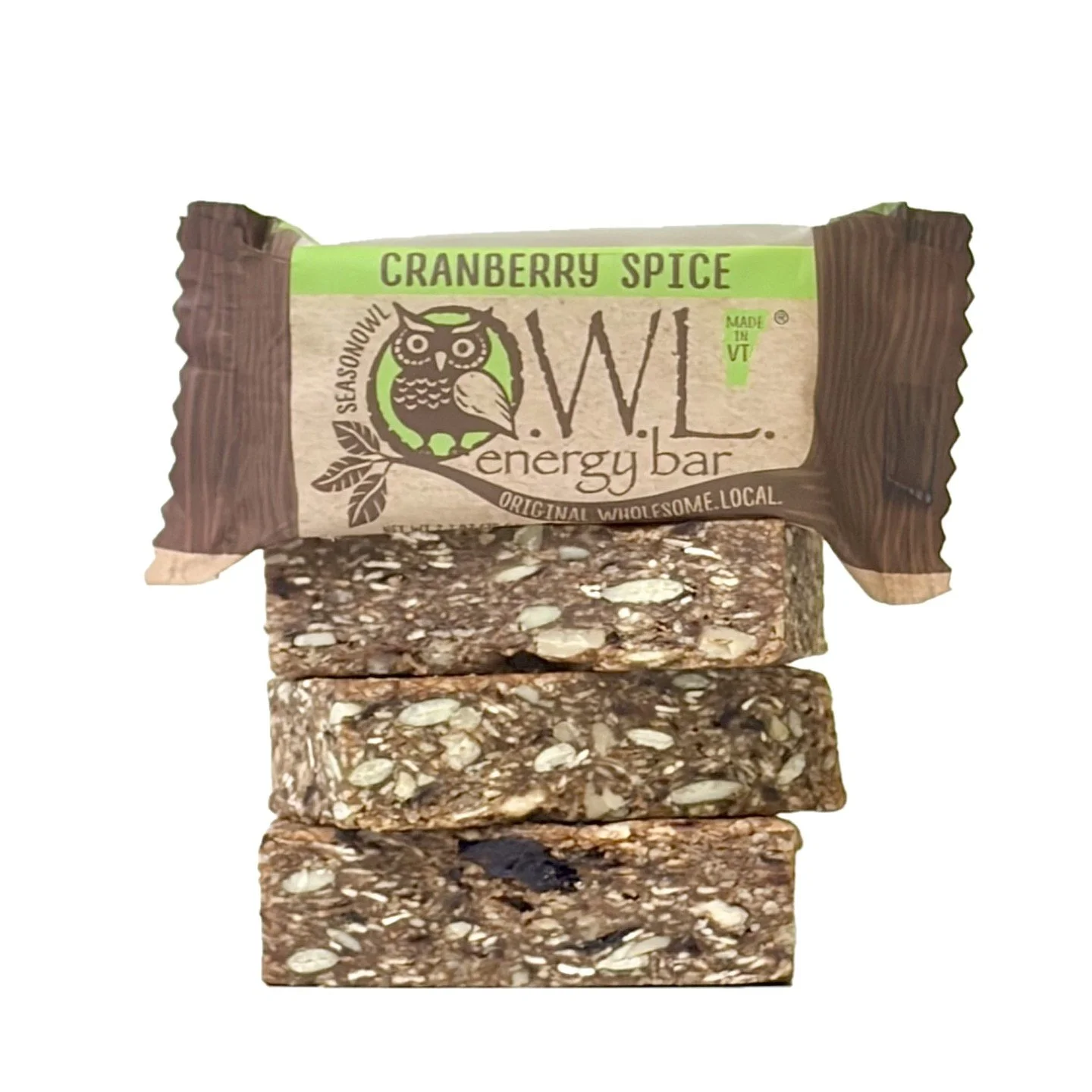 Winter came a little early this year.....and so has our NEW limited edition flavor, Cranberry Spice.
Our winter limited edition SeasonOWL flavor features clove, nutmeg, and cinnamon spiced almond butter folded into organic gluten free oats, cranberri