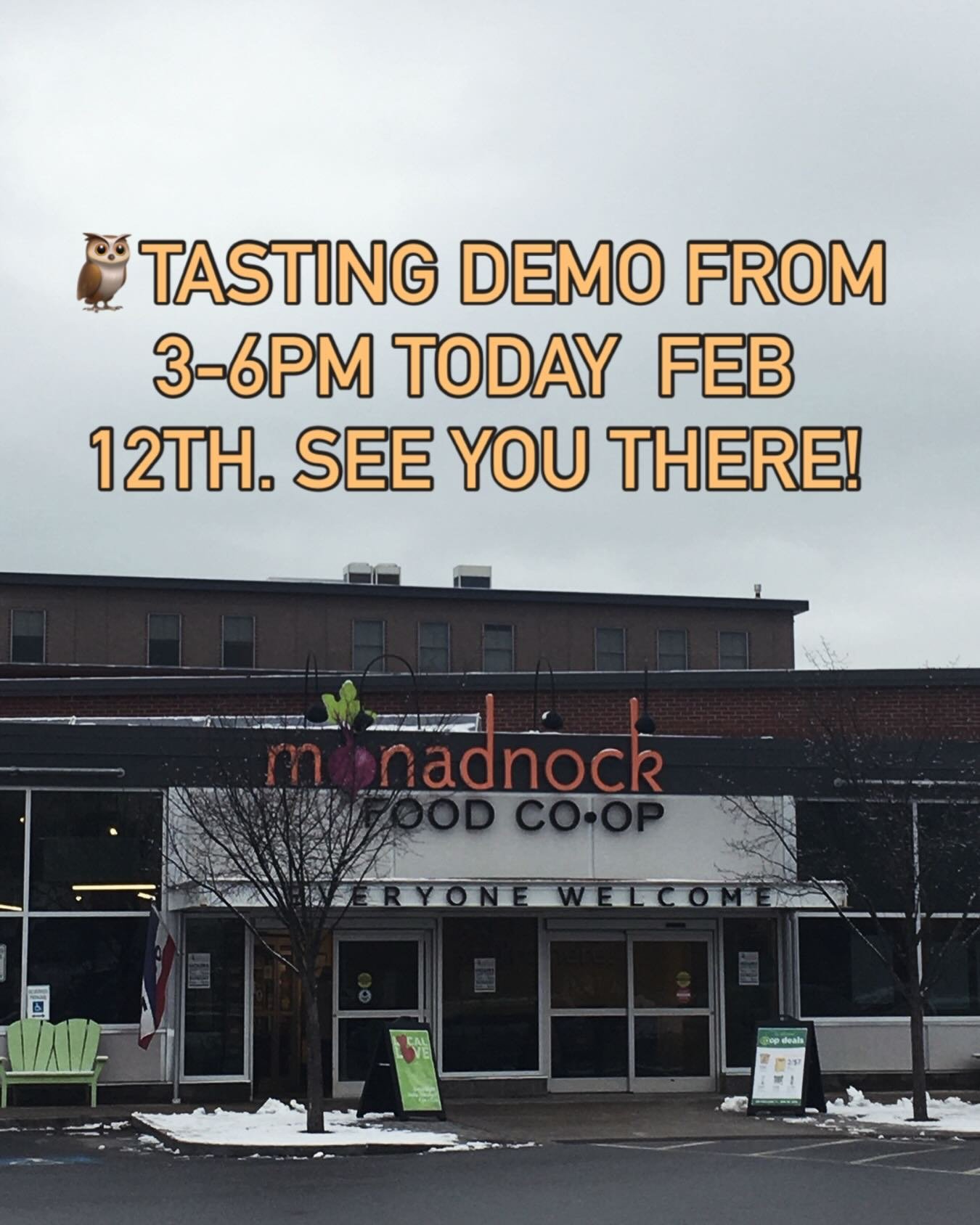 Come on down to the Local Love tasting event @monadnockcoop from 3-6pm today Feb 12th.
#demo #sampling #freefood #learnaboutlocal