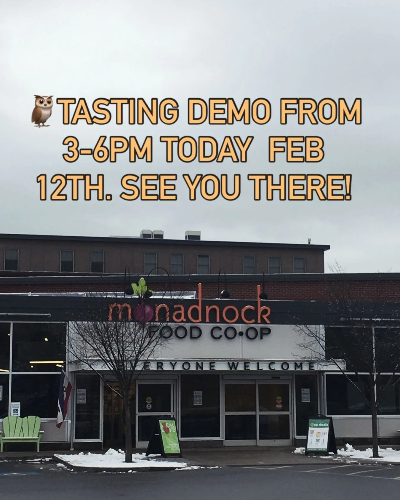 Come on down to the Local Love tasting event @monadnockcoop from 3-6pm today Feb 12th.
#demo #sampling #freefood #learnaboutlocal