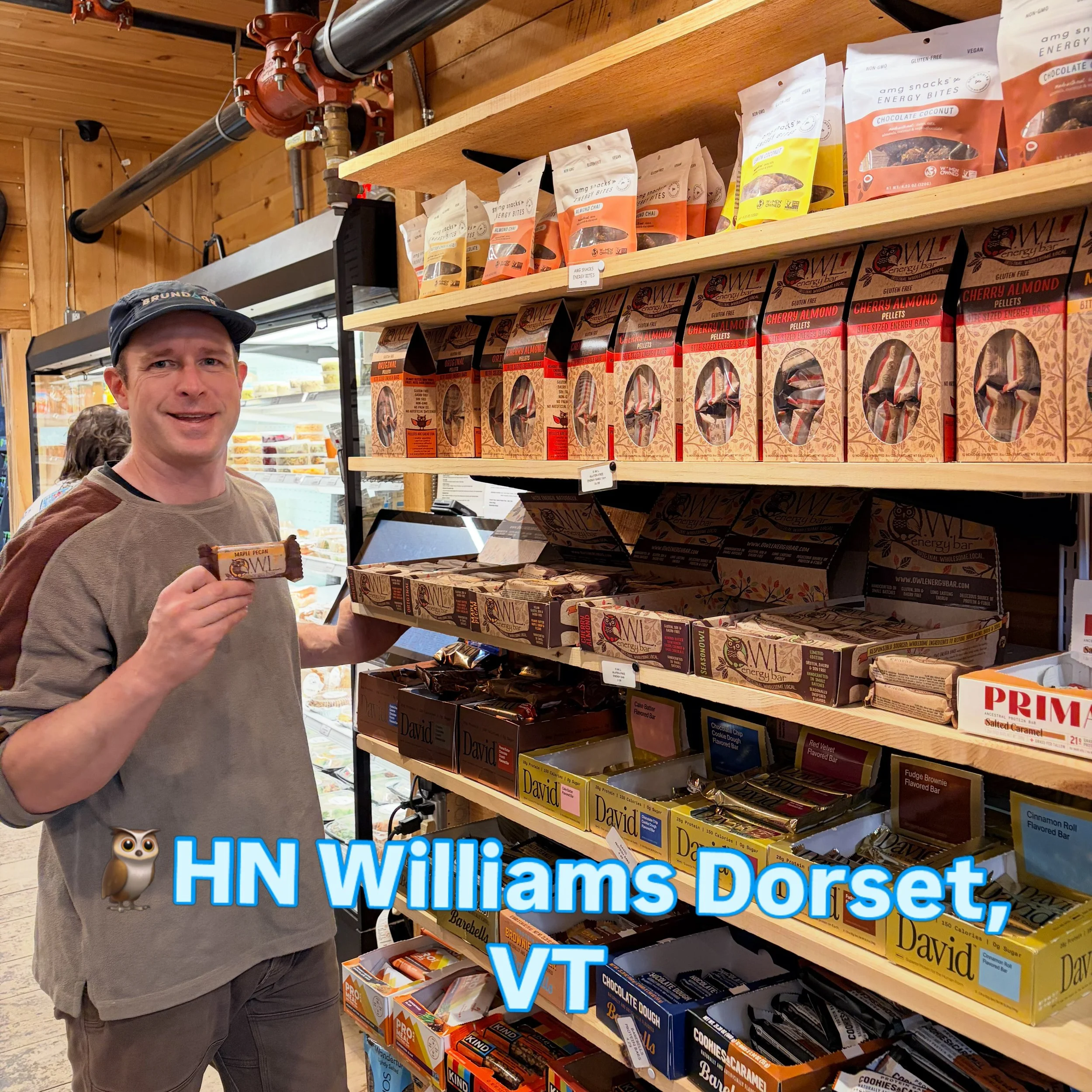We&rsquo;re closed for the holiday weekend, but we&rsquo;ve just made fresh 🦉 bar deliveries to @winhallmarketvt and @h.n._williams So you can stock up for your adventures. Enjoy peak foliage, take a hike, take a long drive, breath in the crisp fall