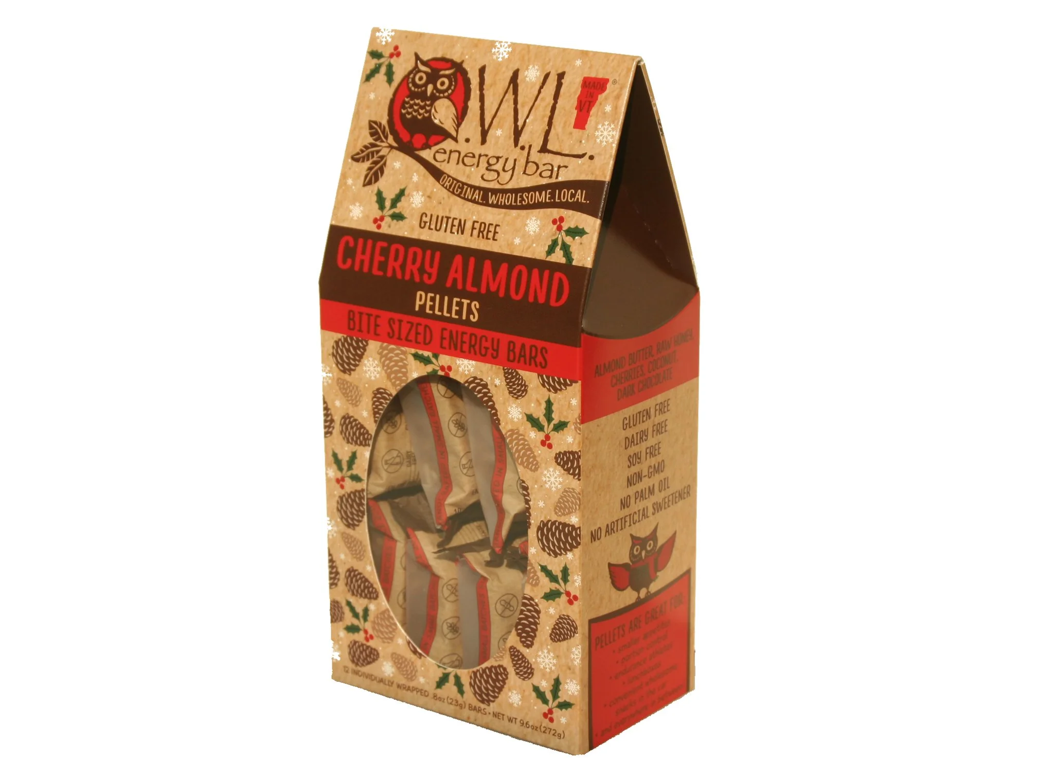 Cherry Almond OWL Pellet Pouch-Winter Edition