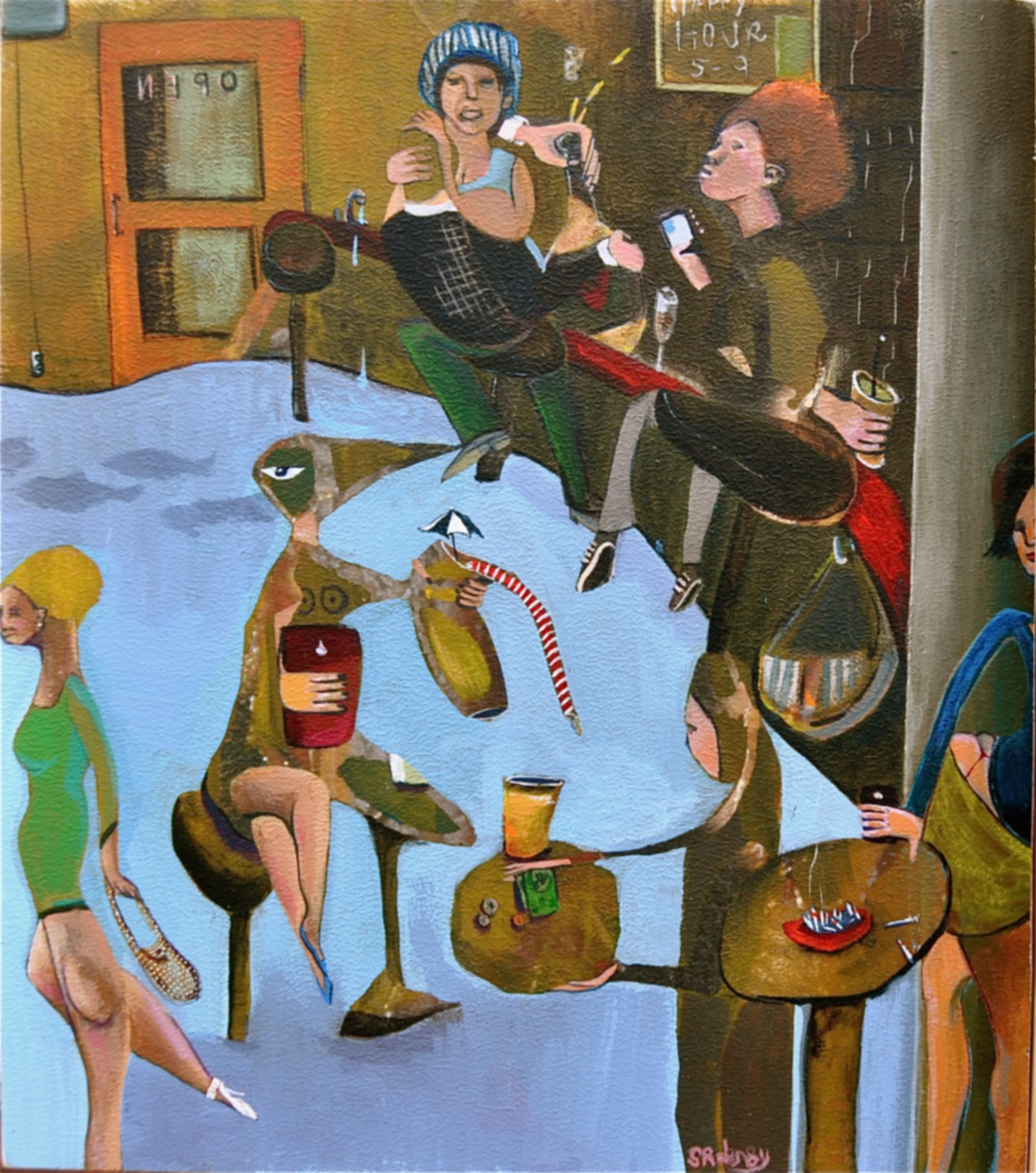 Happy Hour (dive bar selfie)