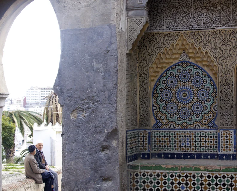 Men talking, Tangiers, Morocco