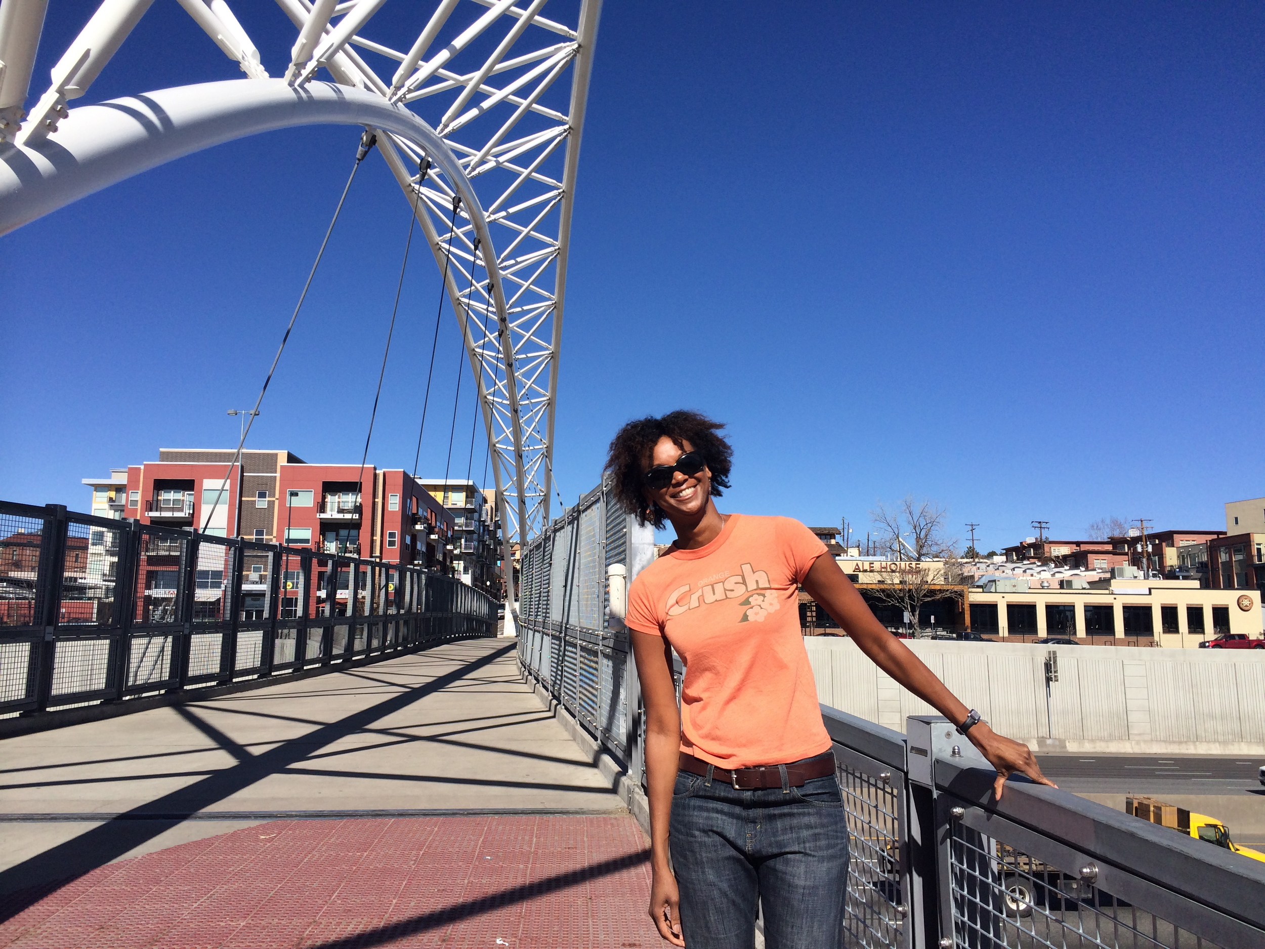 Having a perfectly fine hair day a few weeks ago in Denver.