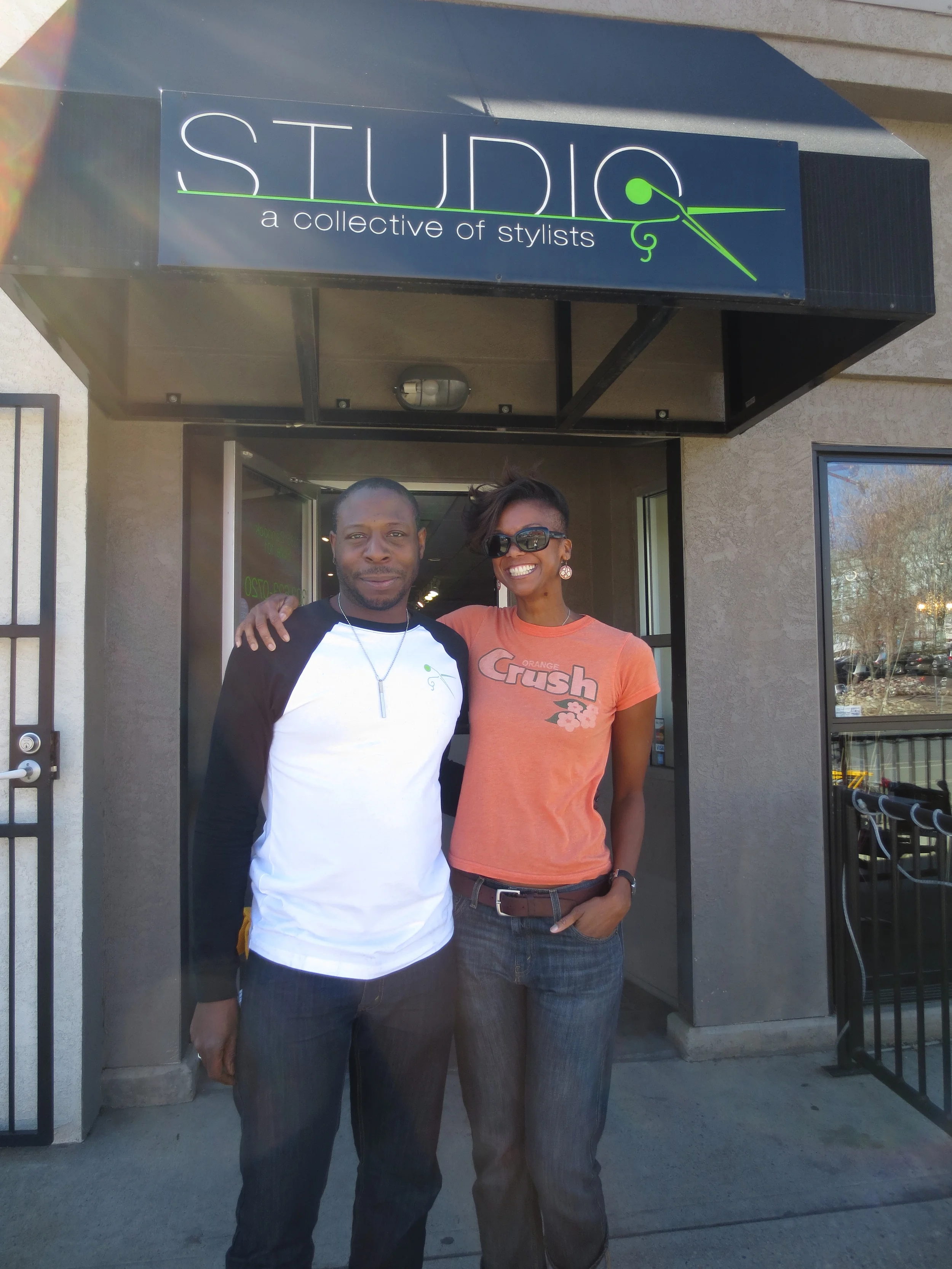 With my hair transformer, Stevie!