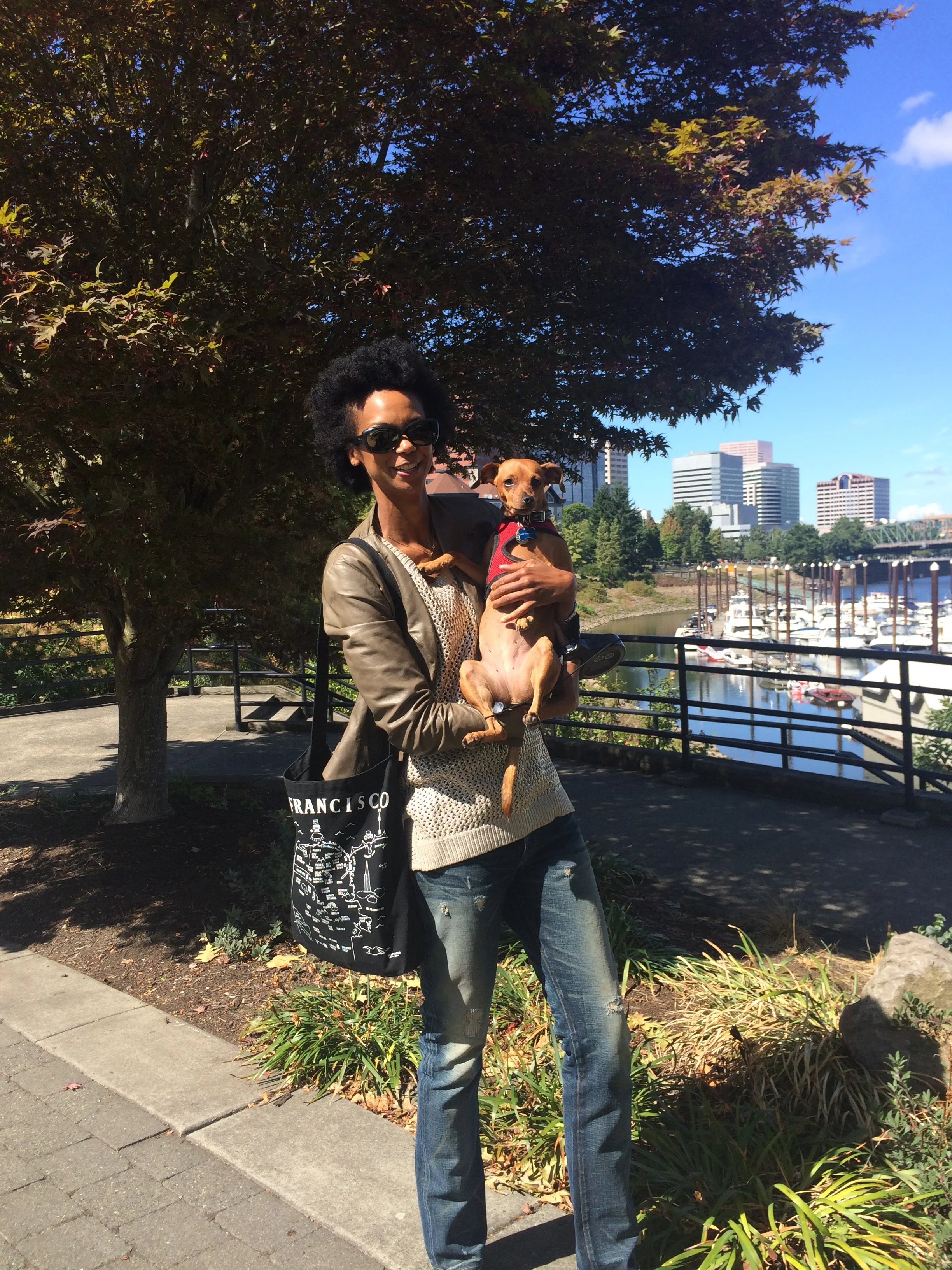 Me and Avery on the town in Portland!