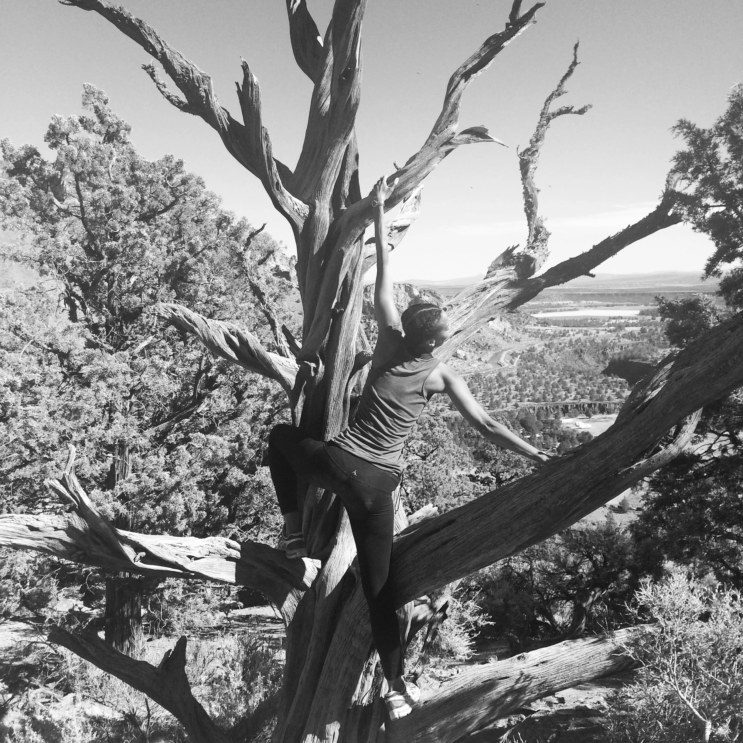 Channeling my inner monkey in Bend.