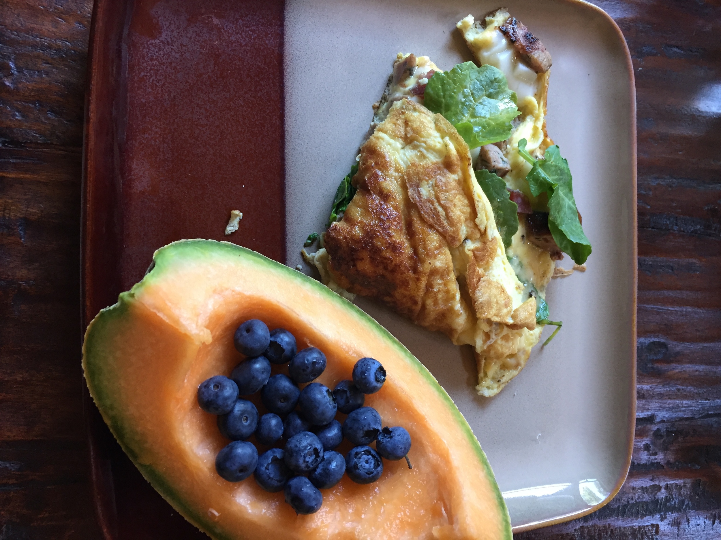 Swap those hash browns for fresh fruit with your next omelette. It's all about clean' livin', folks!