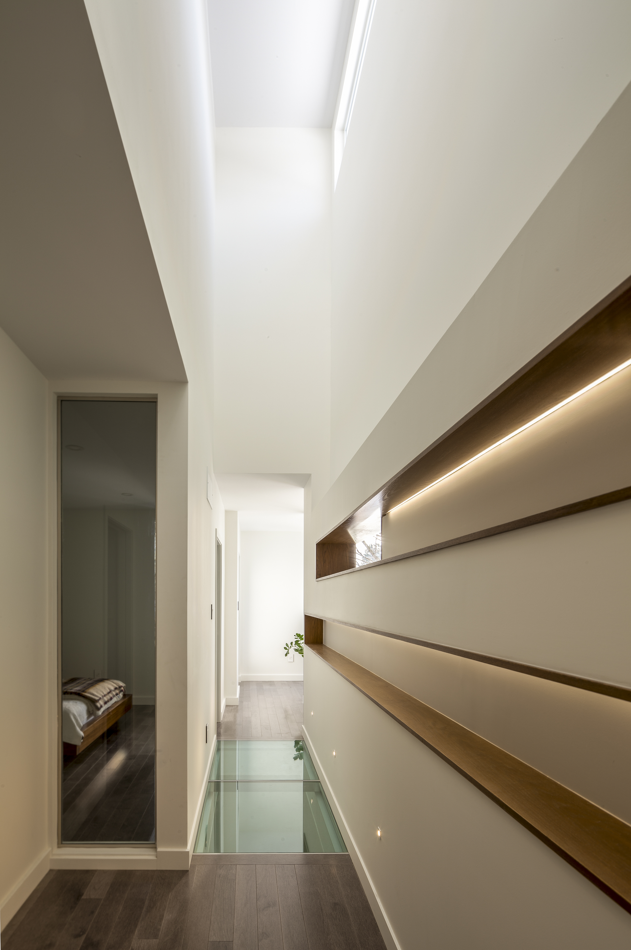 Reflex House corridor by PLOTNONPLOT Architects