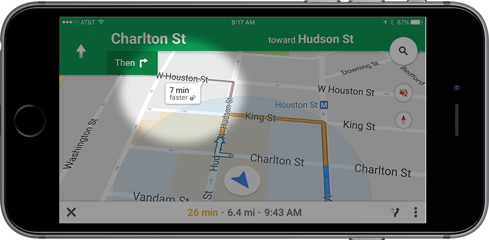 Like any good navigator, Google Maps offers quicker routes when available. Apple—not so much.